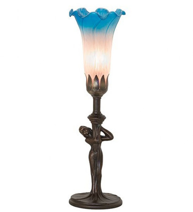 Pond Lily 1 Light Accent Lamp 15 In H and 4 In W by Meyda Tiffany 259390 - 259390