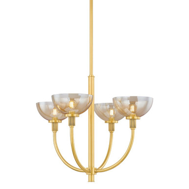 Eva 4 Light Chandelier 20.75 Inch Tall and 25.5 Inch Wide by Mitzi - H981804-AGB
