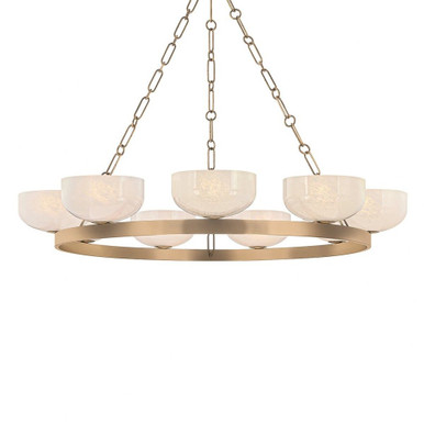 Caelum 9 Light Chandelier 6 Inch Tall and 44.5 Inch Wide by Troy - F1345-PBR