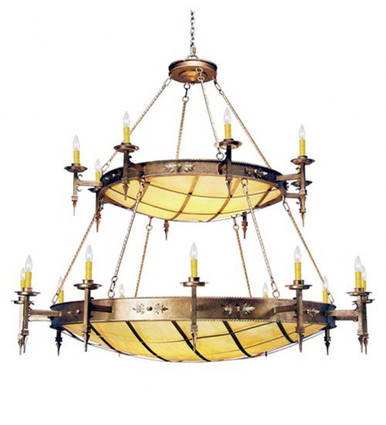 Valencia 16 Light 2 Tier Chandelier 63 x 72 Inches Wide by Meyda Tiffany - 120180