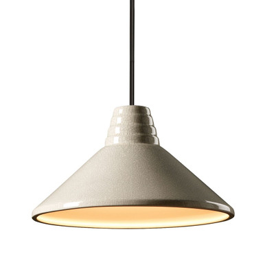Radiance 1 Light Ziggurat Pendant by Justice Design - CER-6200