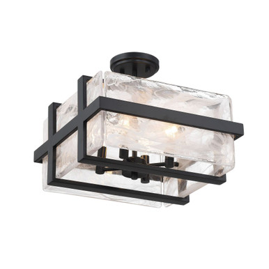 Cloud Break 4 Light 15 Inch Wide Semi Flush Mount by Minka Lavery - 3616-66A