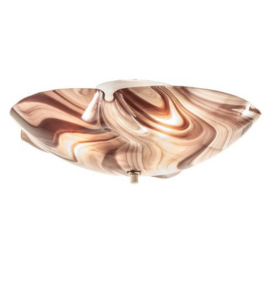 Atelier Blanco Swirl 3 Light Flush Mount 6 x 16 In by Meyda Tiffany - 135462