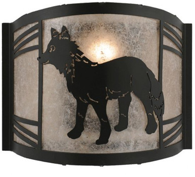 Fox on the Loose Left 12W 1 LED Wall Sconce 9.5 x 11.75 In by Meyda Tiffany - 157292