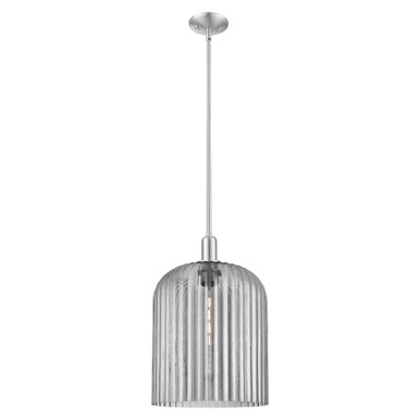 Bridal Veil 1 Light Mini Pendant 18.13 Inch and 12 Inch Wide by Innovations - 716-1S-SN-G559-12SM