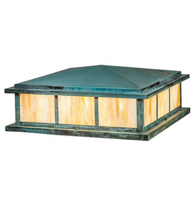 Seneca Double Bar Mission Four Light Pier Mount by Meyda Tiffany - 246897