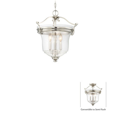 Audreys Point 3 Light 15.5 Inch Wide Semi Flush Mount by Minka Lavery - 3297-613