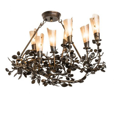 Vinca Vine 7 Light Chandelier 26 x 14 Inches Wide by Meyda Tiffany - 131817
