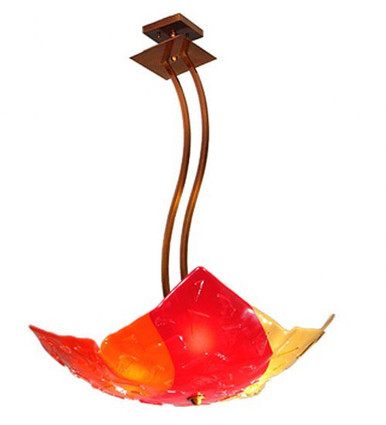 Metro Fusion Tutti Fruitti 3 Light Inverted Pendant 36 x 26 Inch by Meyda - 19917