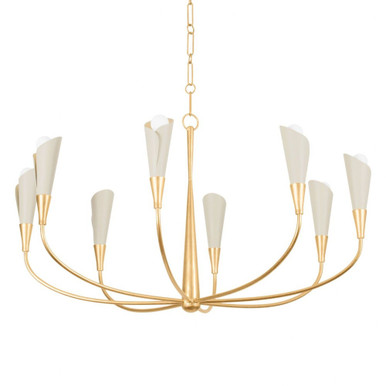 Montrose 8 Light Oversized Chandelier by Hudson Valley - 3158-VGL/SSD