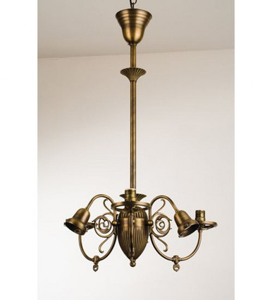 Gas & Electric 6 Light Chandelier Hardware by Meyda Tiffany - 101798