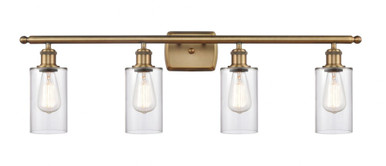 Clymer 4 Light Bath Vanity 9.88 Inch Tall X 33.88 Inch Wide by Innovations - 516-4W-BB-G802