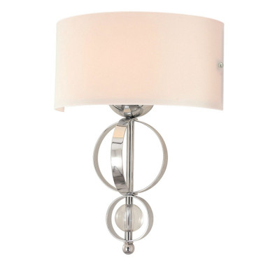 Cerchi 1 Light Wall Sconce by Golden - 1030-WSC CH