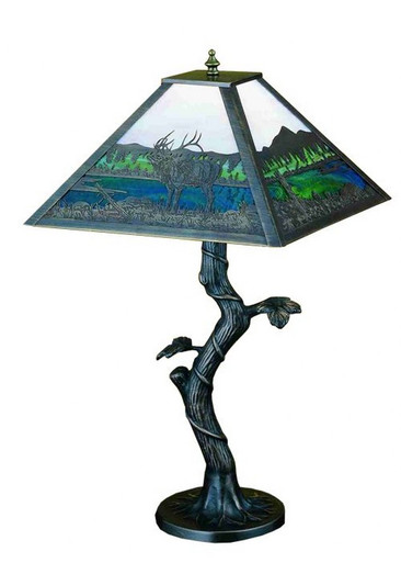 Elk Creek Mission 1 Light Table Lamp 25 x 18.5 Inch by Meyda Tiffany - 29537