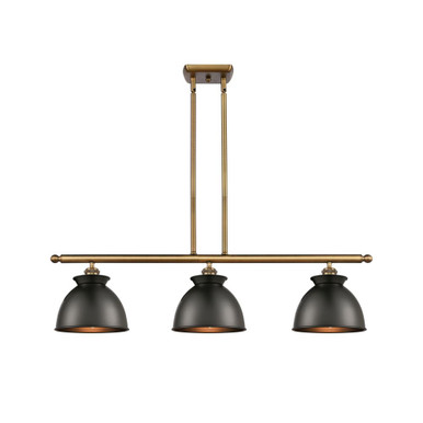 Adirondack 3 Light Stem Hung Island 9 Inch and 36 Inch Wide by Innovations - 516-3I-M14
