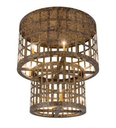 Cilindro Golpe 12 Light Flush Mount 44 x 40 In by Meyda Tiffany - 180538
