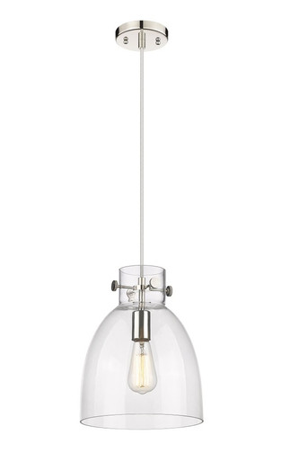 Newton Bell 1 Light Pendant 11.75 x 10 Inches by Innovations - 410-1PM-PN-G412-10CL