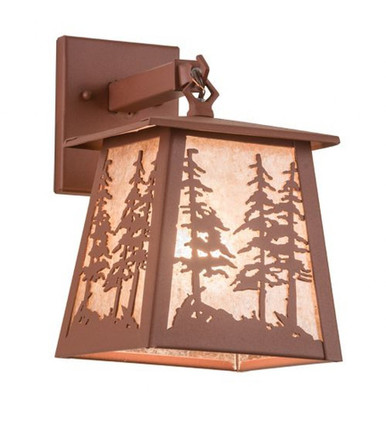 Stillwater Tall Pines 1 Light Hanging Wall Sconce 12 x 7 Inch by Meyda - 121598