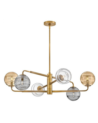 Oberon 6 Light Oversized Chandelier by Fredrick Ramond - FR30506