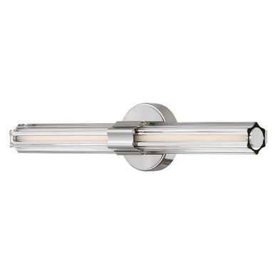 Georgette 19W LED Bath Vanity 5.25 Inch Tall and 24 Inch Wide by Hinkley - 51312PN