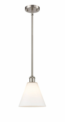 Berkshire Glass 1 Light Mini Pendant 10 Inch and 8 Inch Wide by Innovations - 516-1S-SN-GBC-81