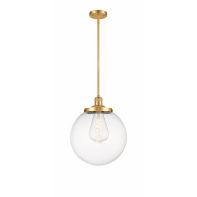 Beacon 1 Light Medium Stem Hung Pendant by Innovations - 201S-SG-G202-14