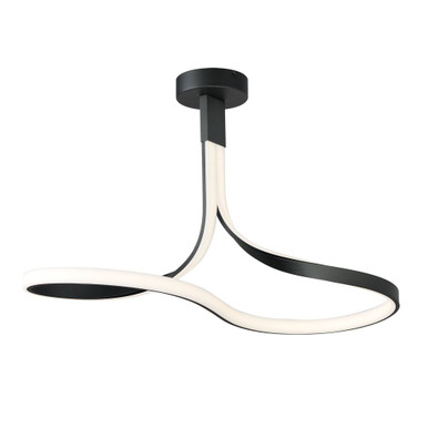 Serpentine 39W 1 LED 13 Inch Wide Semi Flush Mount by ET2 - E30660-BK
