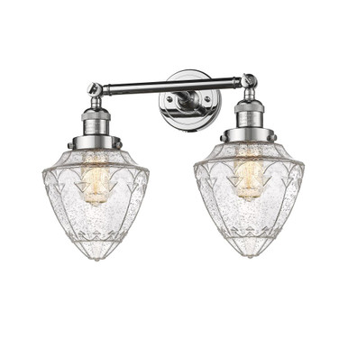 Bullet 2 Light Adjustable Bath Vanity 15 and 17.63 Inch Wide by Innovations - 208-G66-7