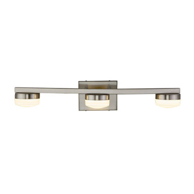 Fusion Puck 27W 3 LED Opal Glass Vanity Light by Justice Design - FSN-8993-OPAL
