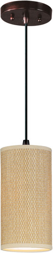 Elements 1 Light Small Pendant 10 Inch Tall by ET2 E95120-101OI - E95120-101OI