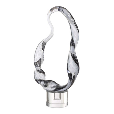 Luminous Twist Sculpture 19.5 Inch Tall and 9 Inch Wide by uttermost - 18242