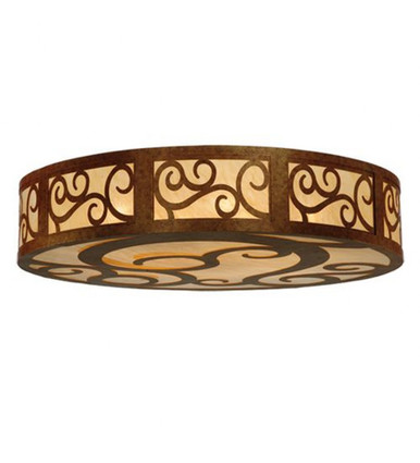 Dean 12 Light Flush Mount 12 x 60 In by Meyda Tiffany - 128881