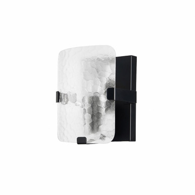 Winnie 1 Light Wall Sconce 8 Inch Tall and 6 Inch Wide by Dainolite - WNE-81W-MB-CLR