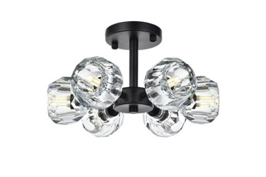 Eren 6 Light 14 Inch Wide Flush Mount by Elegant - 3505F14