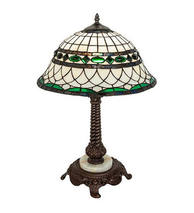 Tiffany Roman 1 Light Table Lamp 23 In H and 16 In W by Meyda 253640 - 253640