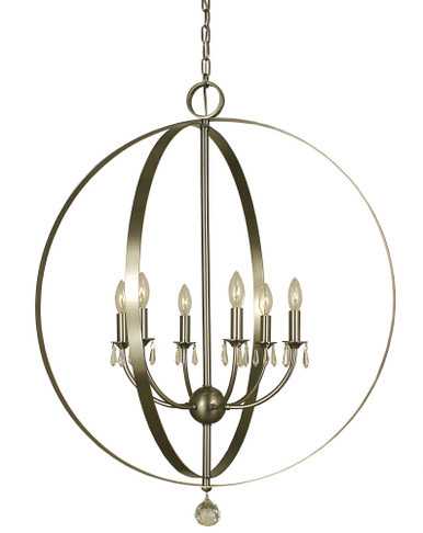 Constellation 6 Light Large Foyer Chandelier by Framburg - 4376