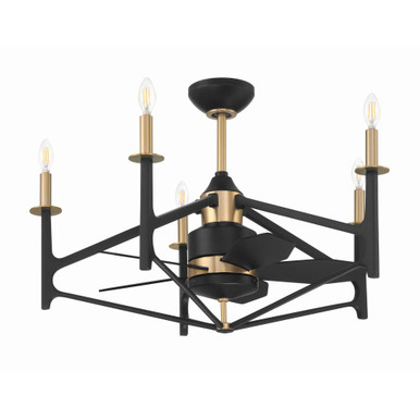 The Reserve 32 5 Blade Ceiling Fan with Light Kit 24 Inch Wide by Craftmade - RSV32