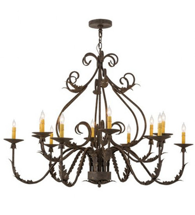 French Elegance 12 Light Chandelier 41 x 48 Inches Wide by Meyda Tiffany - 160180