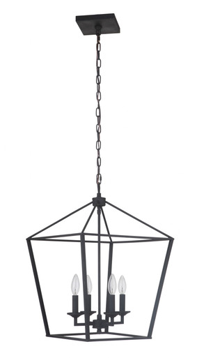 Flynt 4 Light Foyer Chandelier by Craftmade - 52935-FB