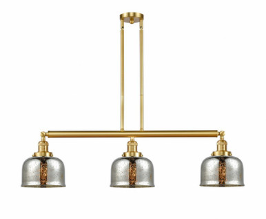 Bell 3 Light Stem Adjustable Island 13 Inch X 40.5 Inch Wide by Innovations - 213-SG-G78