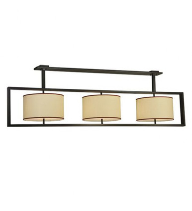 Farm Table 6 Light Oblong Pendant 30 x 20 Inches by Meyda Tiffany - 129782