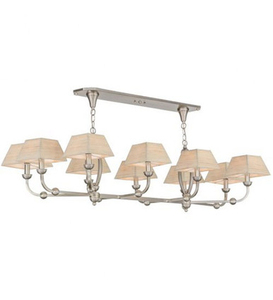 Cesta 10 Light Oblong Chandelier 22 x 23 Inches Wide by Meyda Tiffany - 142272