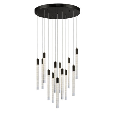 Celine 65W 13 LED Chandelier 16.75 Inch Tall X 23.62 Inch Wide by Artcraft - AC12143BK