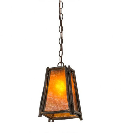 Sticks 1 Light Square Mini Pendant 15 x 11.3 Inches by Meyda Tiffany - 172416