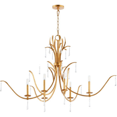 Majesty 6 Light Medium Chandelier by Quorum - 621-6-74