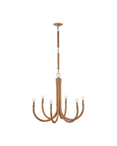 Samsara 6 Light Small Chandelier 31.5 Inch Wide by Currey Company - 9000-1297