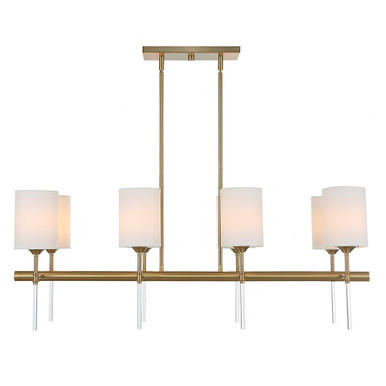 Awyr 8 Light Oversized Linear Chandelier by Uttermost - 21388