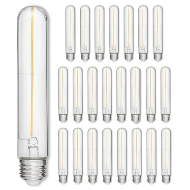 LumiGlo 2W LED E26 T10 Replacement Bulb (24 Pack) 7 Inch Tall by Hinkley - E26T102247CL-24