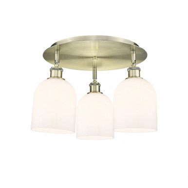 Bella 3 Light 17.25 Inch Wide Flush Mount by Innovations - 516-3C-G558-6