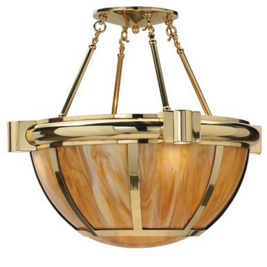 Auburn 1 Light Semi Flush Mount 28 x 33 Inches by Meyda Tiffany - 118859